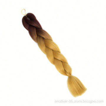 MYZYR Prestretched Ombre Braiding Hair Extensions Pageup Afro Jumbo Crochet Braids Blue Expression Synthetic Hair
